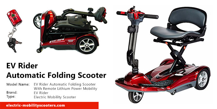EV Rider Automatic Folding Scooter With Remote Lithium Power Review