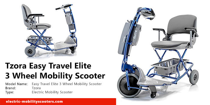 Tzora Easy Travel Elite 3 Wheel Mobility Scooter Review